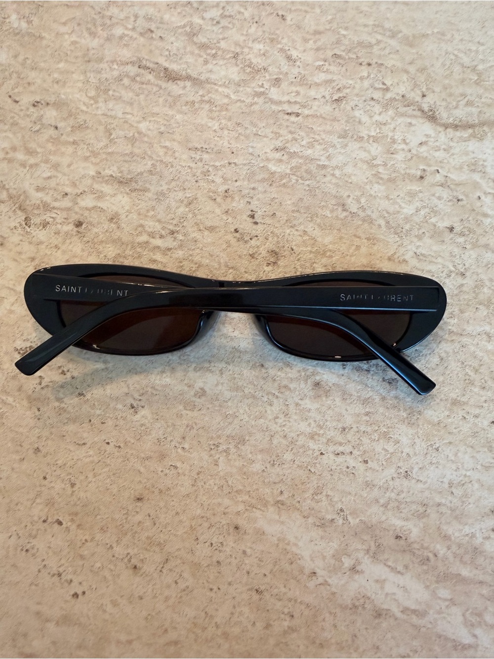 Saint Laurent Black Oval Sunglasses - Picture 3 of 11